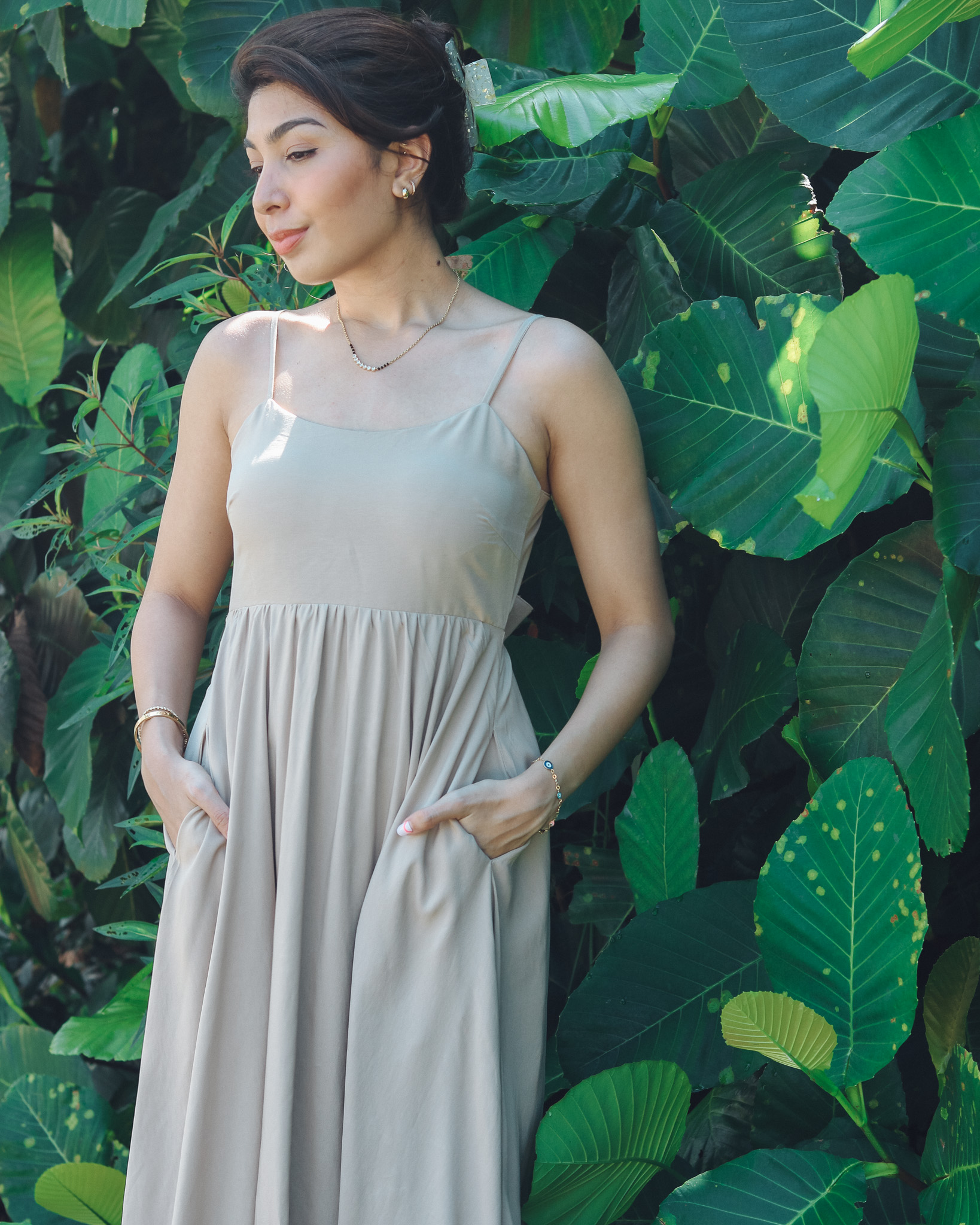 Aurora Dress in Taupe