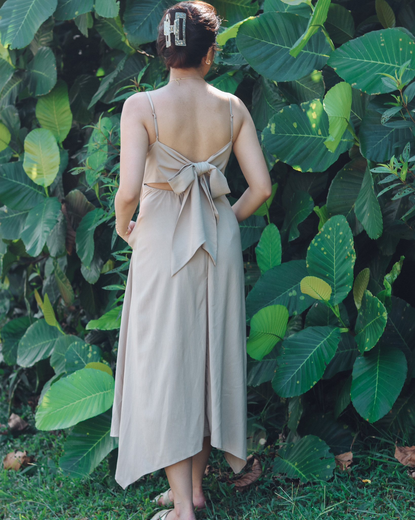 Aurora Dress in Taupe