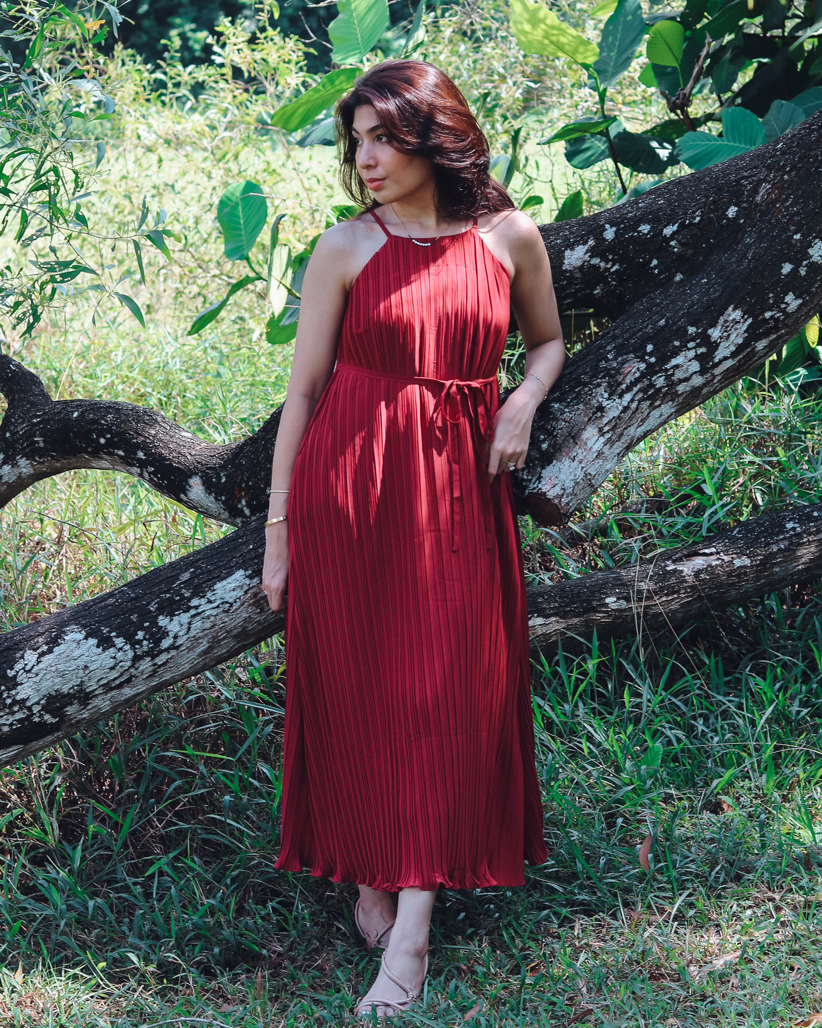 Jasmine Dress in Brick