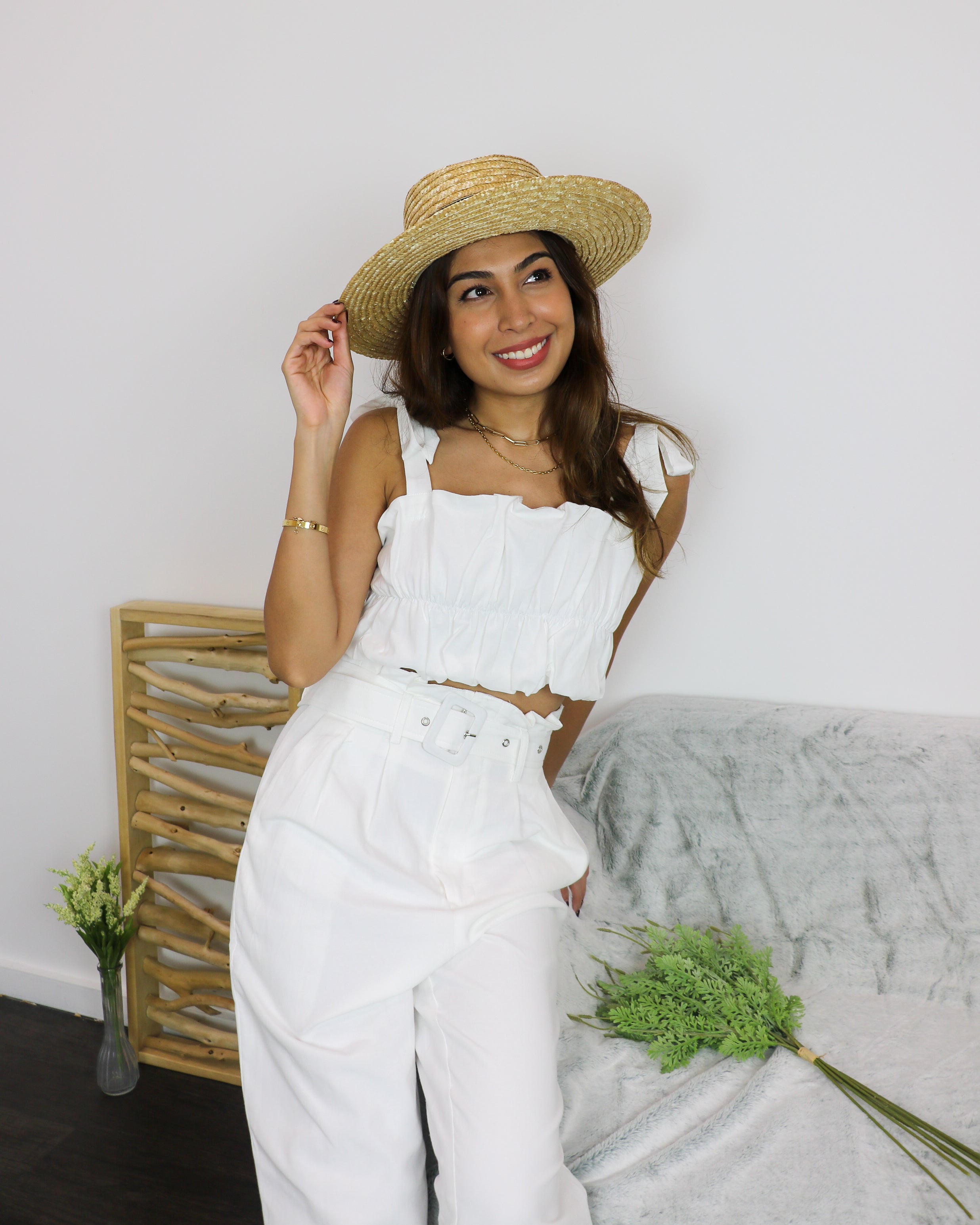 Leia Top in White