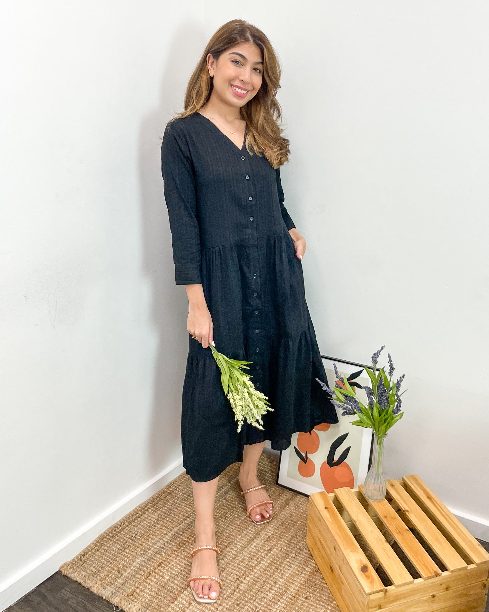 Noelle Dress in Black