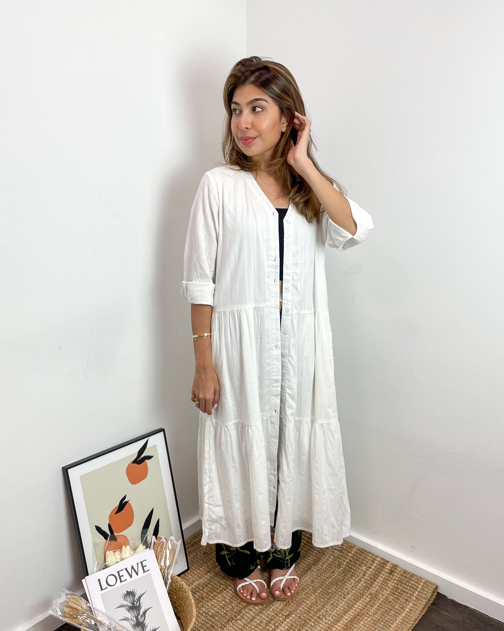 Noelle Dress in White