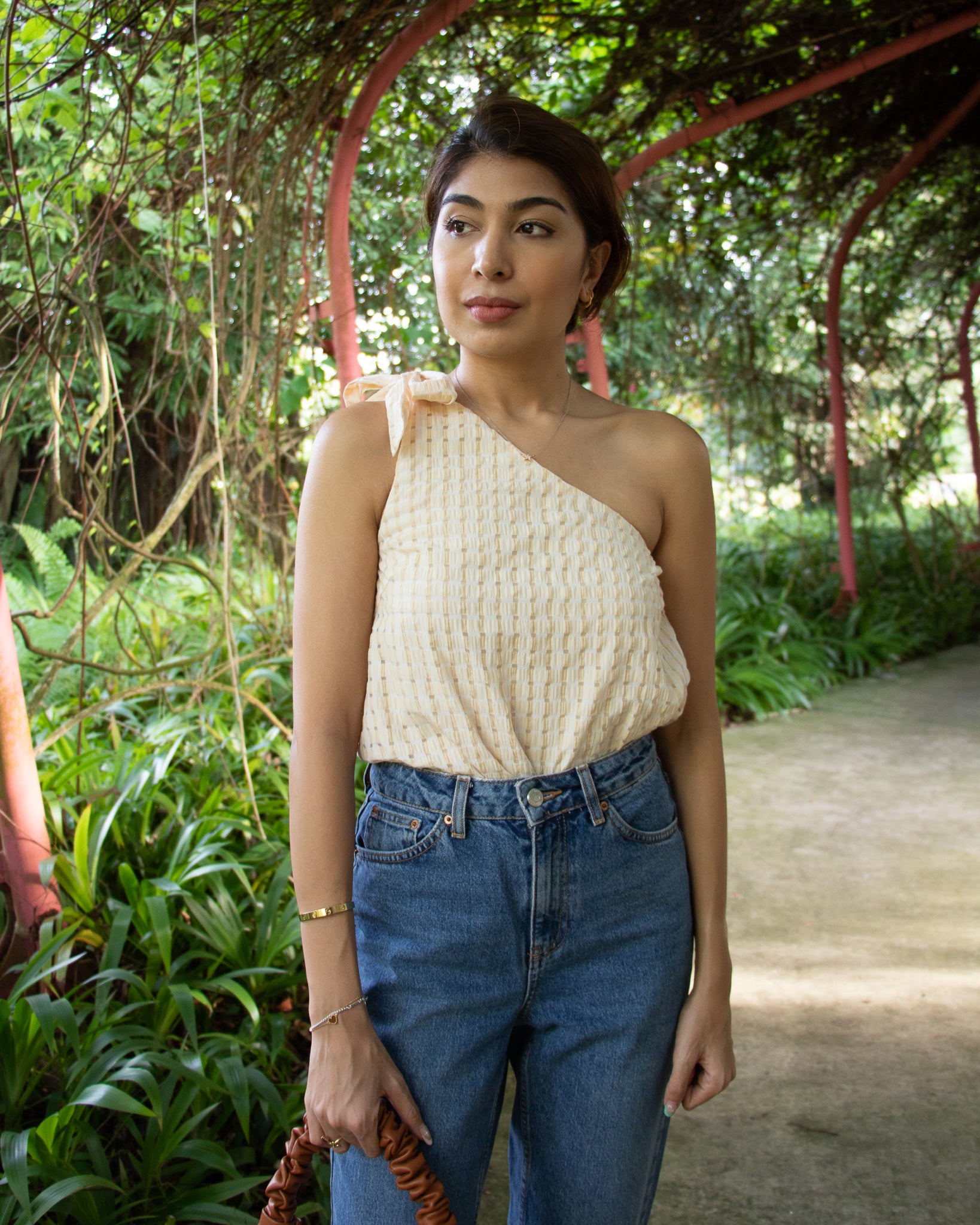 Trixie Toga Top in Yellow Checks