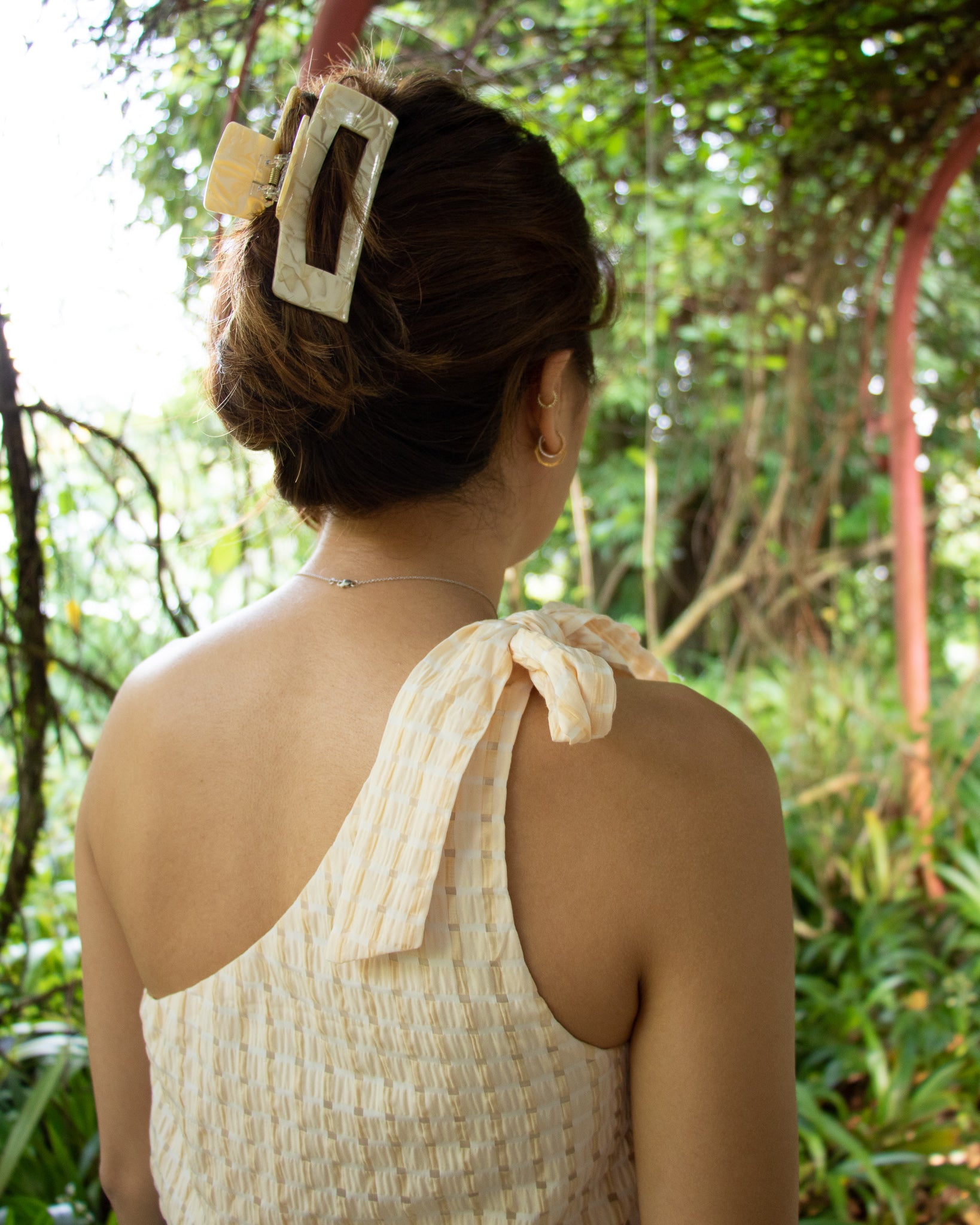 Trixie Toga Top in Yellow Checks