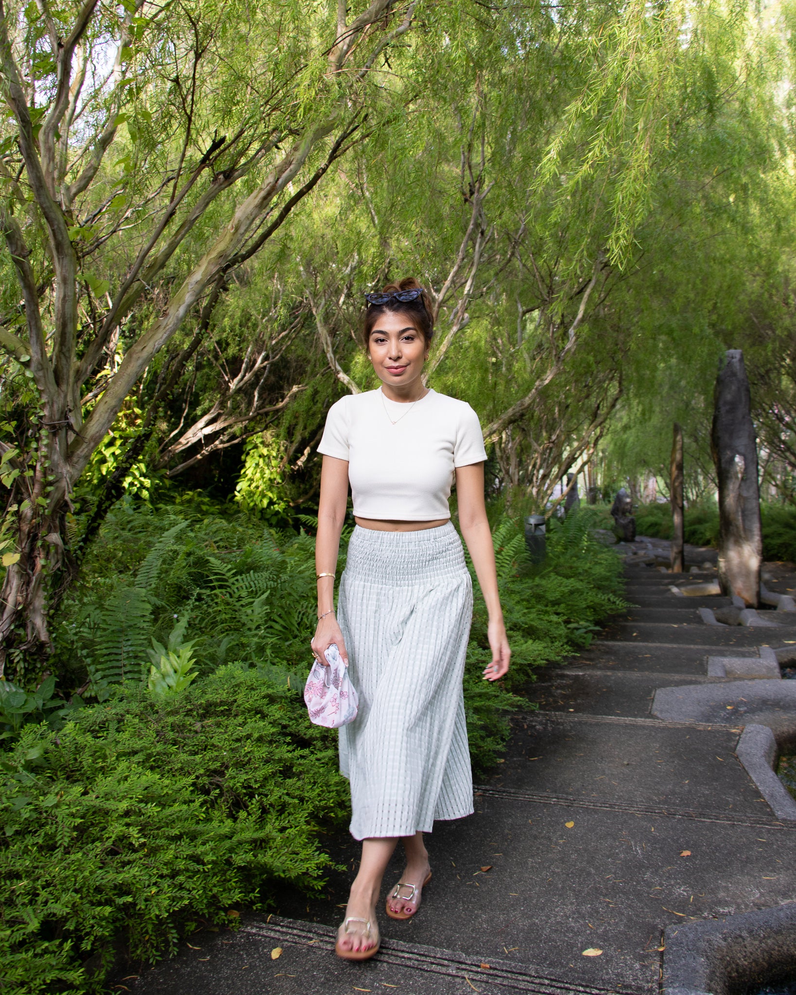 Trixie Midi Skirt in Mint