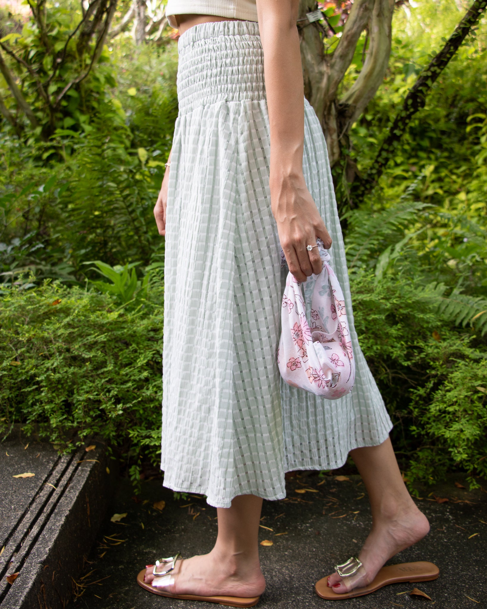 Trixie Midi Skirt in Mint