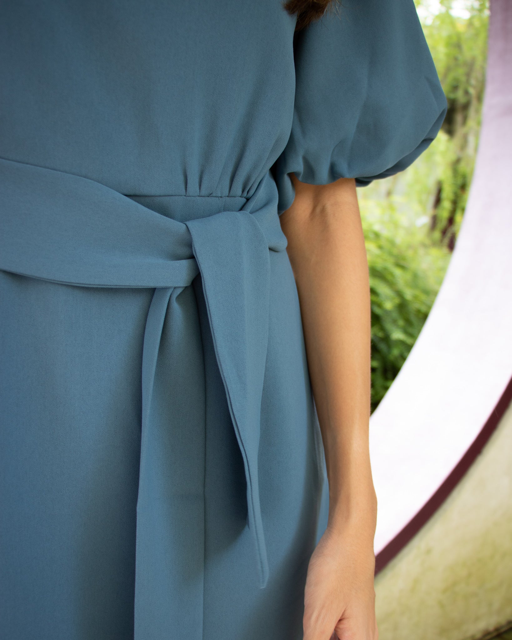 Blaire Dress in Slate Blue