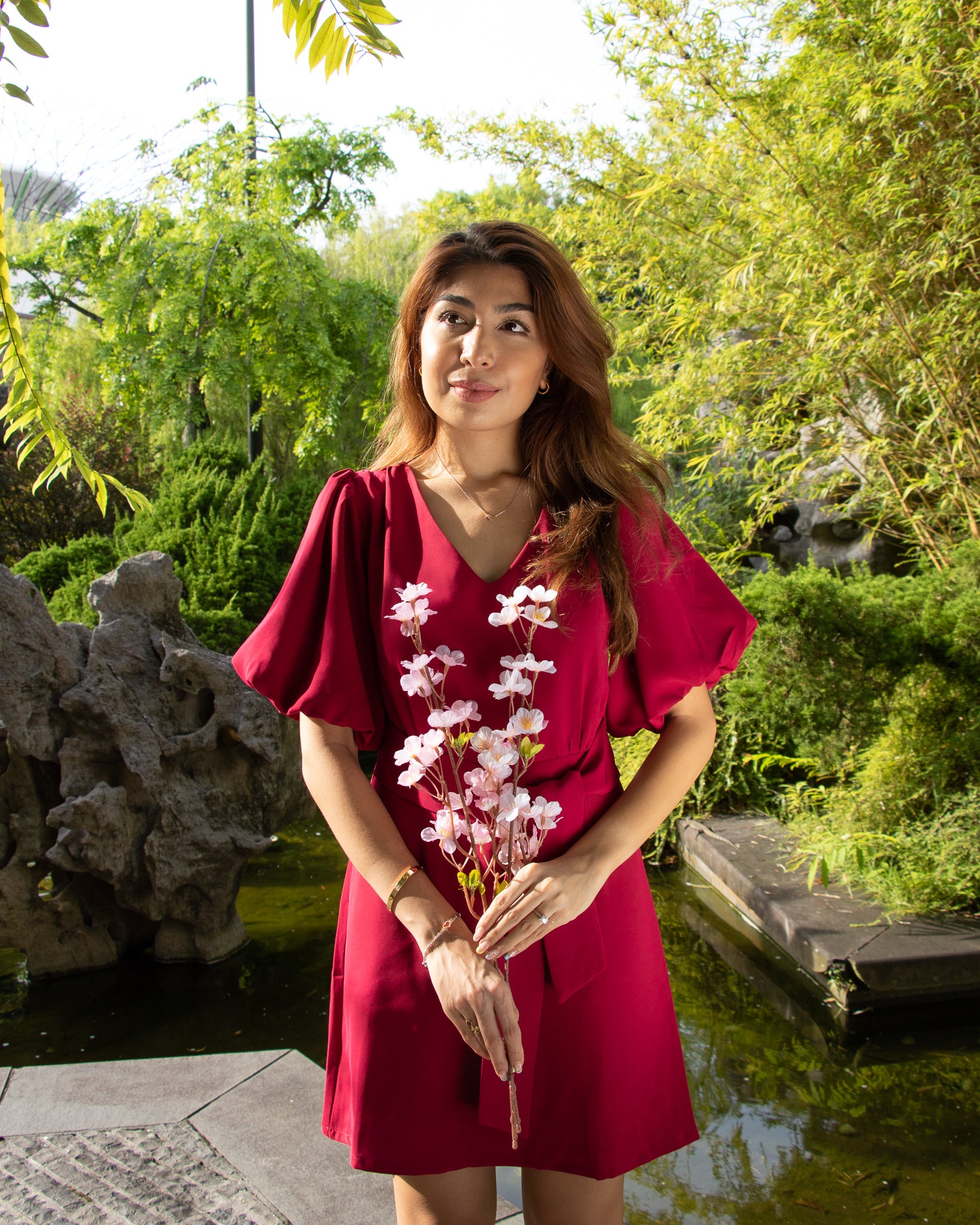 Blaire Dress in Magenta