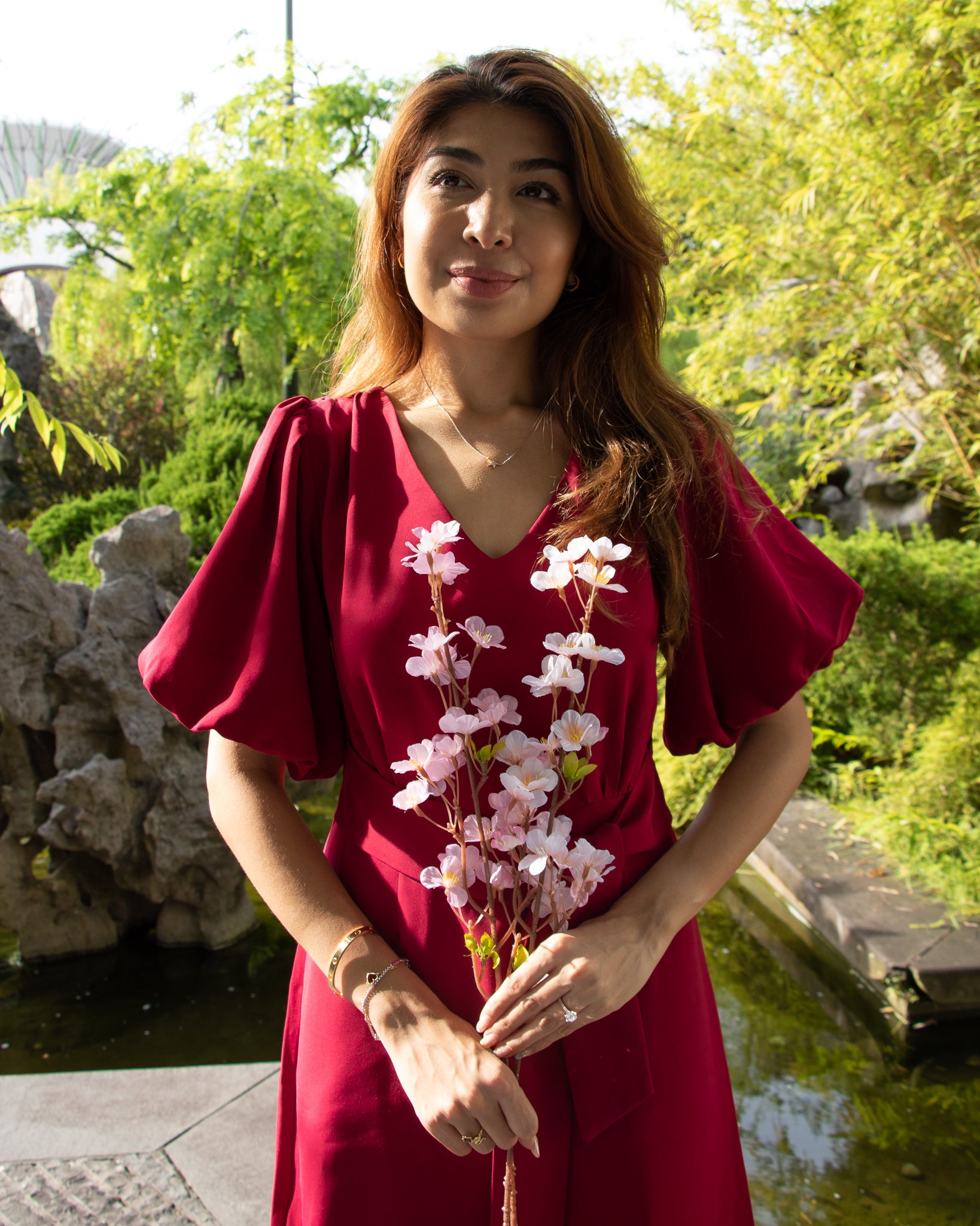 Blaire Dress in Magenta