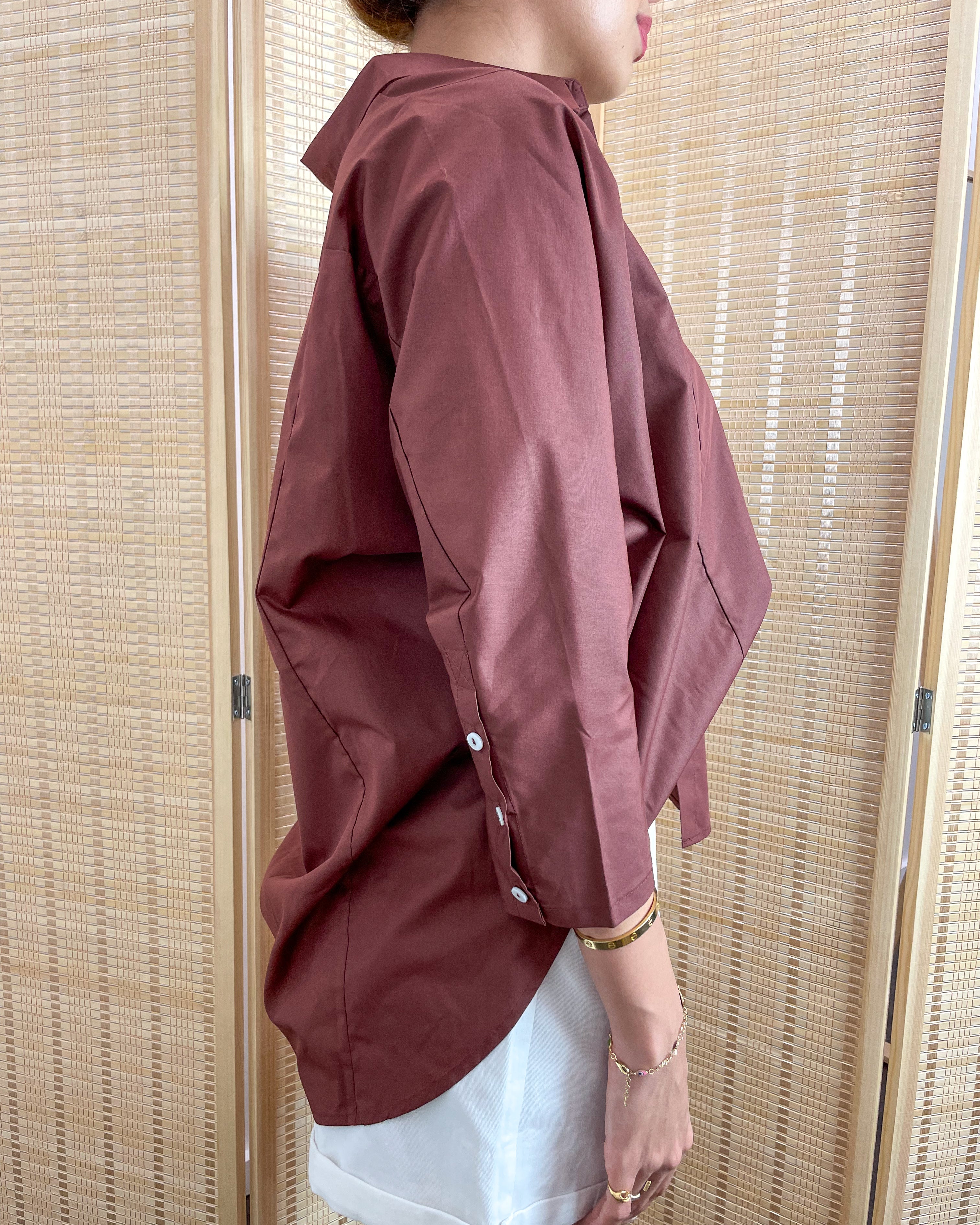 Triston Shirt in Rosewood