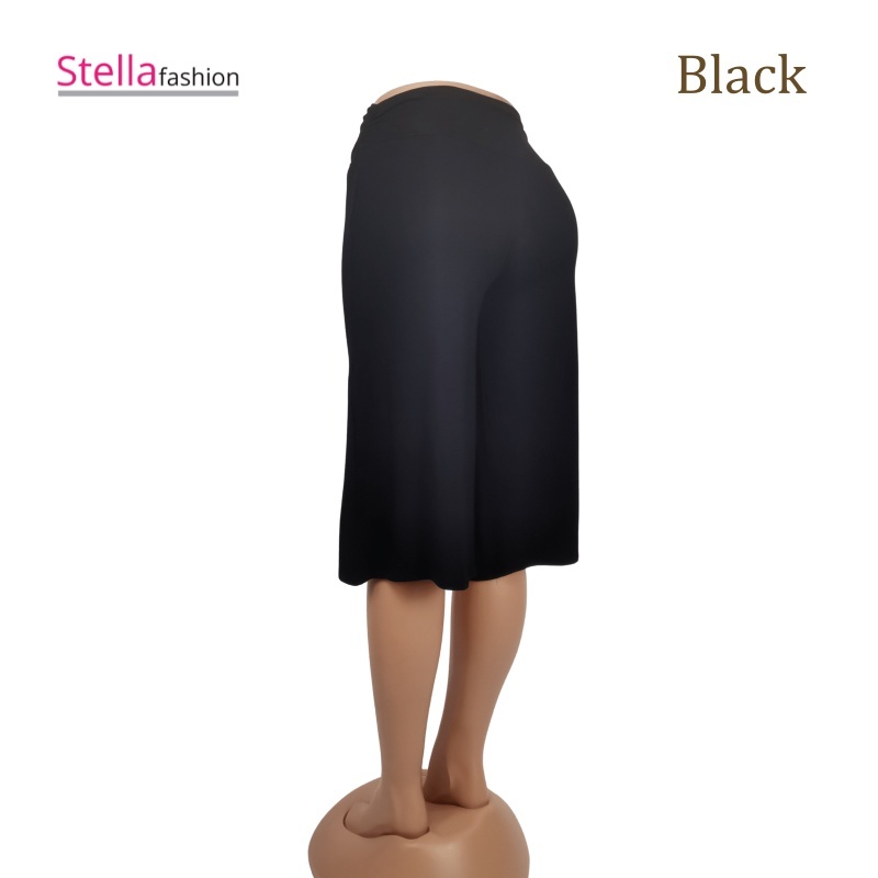[Stella Fashion] Lady Pant Skirt Palazzo Cooling Soft and Comfortable Elastic, Bamboo Fibre Muslimah Pants Plus size