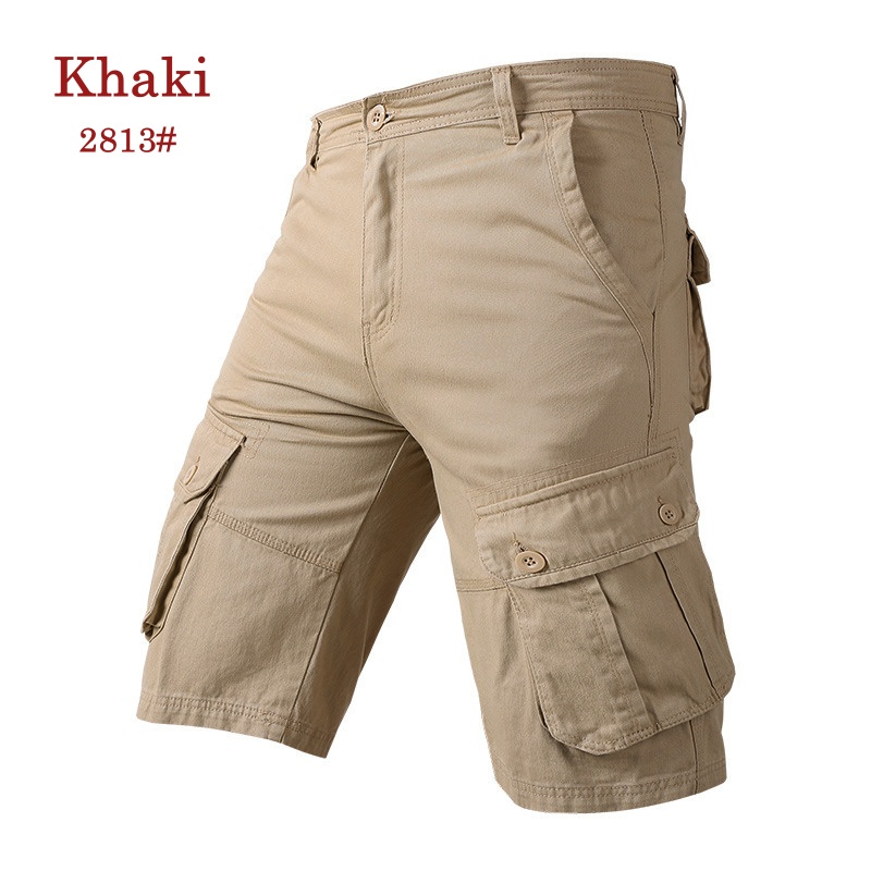 [Stella Fashion] New Men's Casual Short Bermuda 100% Cotton Casual Beach Cargo Pants Straight Short Pants-Stella's Fashion