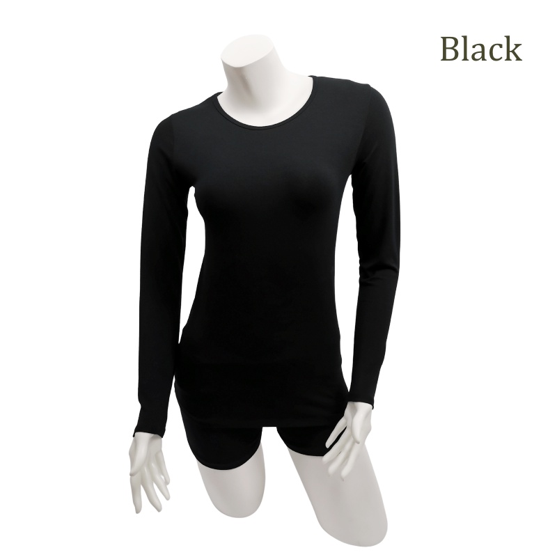 Stella Fashion  Long Sleeve Shirt Thin Muslimah Inner Wear round neck bottoming shirt long sleeved t-shirt
