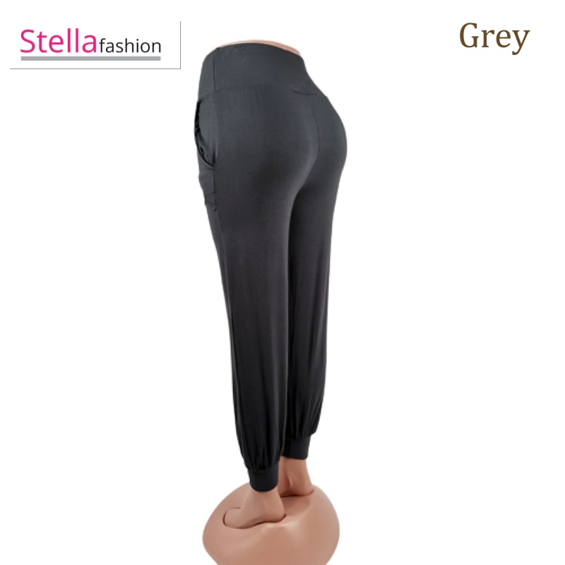 [Stella Fashion]  Ladies Long Alibaba Pant  Plus Size Muslimah Pants High Waist Pants MODAL Bamboo Fibre-Stella's Fashion