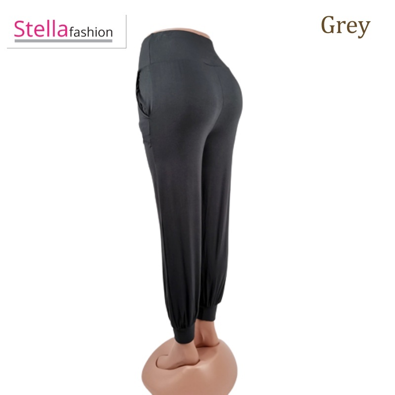 [Stella Fashion]  Ladies Long Alibaba Pant  Plus Size Muslimah Pants High Waist Pants MODAL Bamboo Fibre-Stella's Fashion