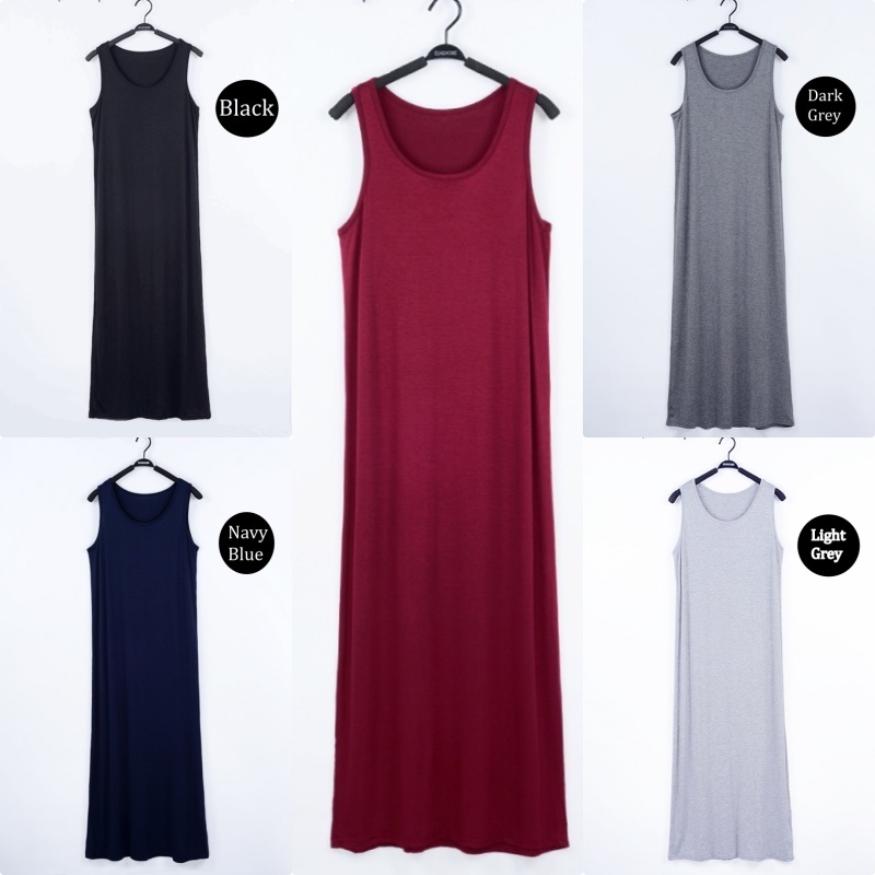 Stella Fashion Spring and Summer Modal vest long skirt loose long suspender bottoming skirt with racer vest skirt-Stella's Fashion