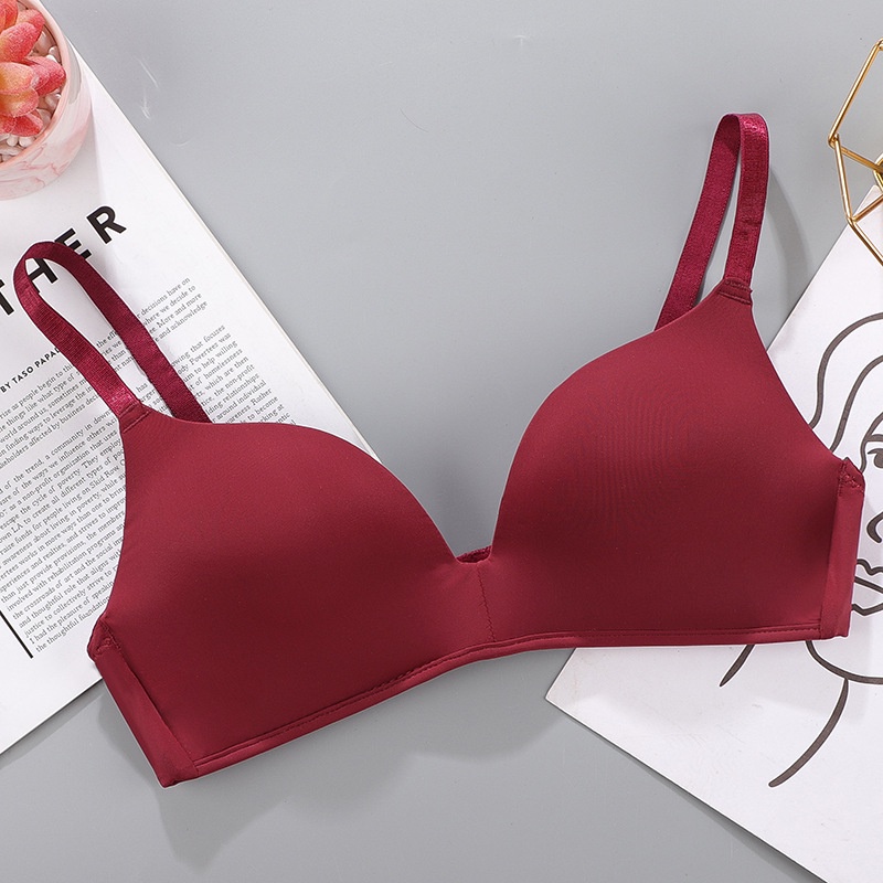 [Stella fashion]Japanese Sexy bra Thin Mould Cup up bra breathable comfortable Women Bra Student Plus size Nylon