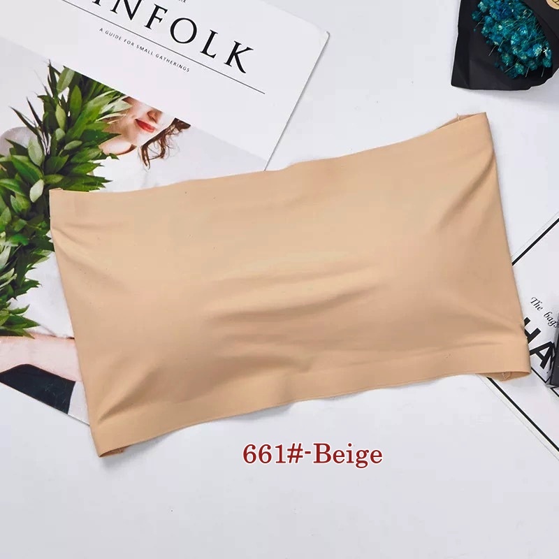 Stella Fashion Sexy Women Breathable Back Mesh Bandeau Summer Strapless Chest Wraps  Tube Top STRETCHABLE