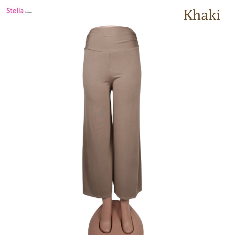 Stella Fashion Ready Stock  Long Pants Muslimah Wear Ladies Long Pant Skirt  Palazzo Pants Plus Size