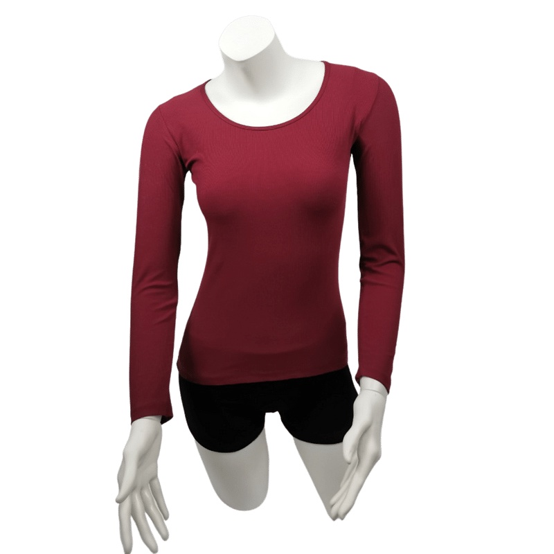 Stella Fashion  Long Sleeve Shirt Thin Muslimah Inner Wear round neck bottoming shirt long sleeved t-shirt