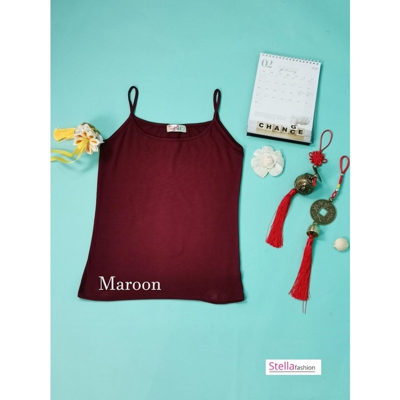 [STELLA FASHION]  U-Back Spaghetti Strape Tank Tops  Korea  MODAL + Spandex  Women Plus size Camisoles  M -XL Tanks Tops