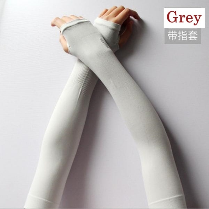 UV Protection outdoor sleeves hand covers driving sport ice silk sleeve cooling arm long sleeves sun block cover-Stella's Fashion