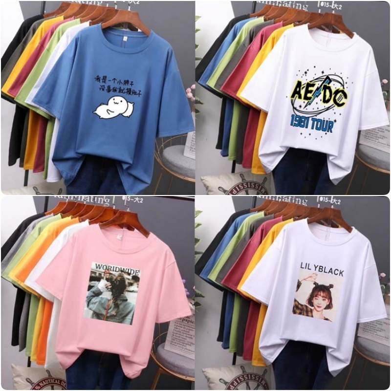 Stella Fashion Korean Version Summer Women's Short-Sleeved T-shirt Round Neck Cheap Short-Sleeved T-shirt-Stella's Fashion