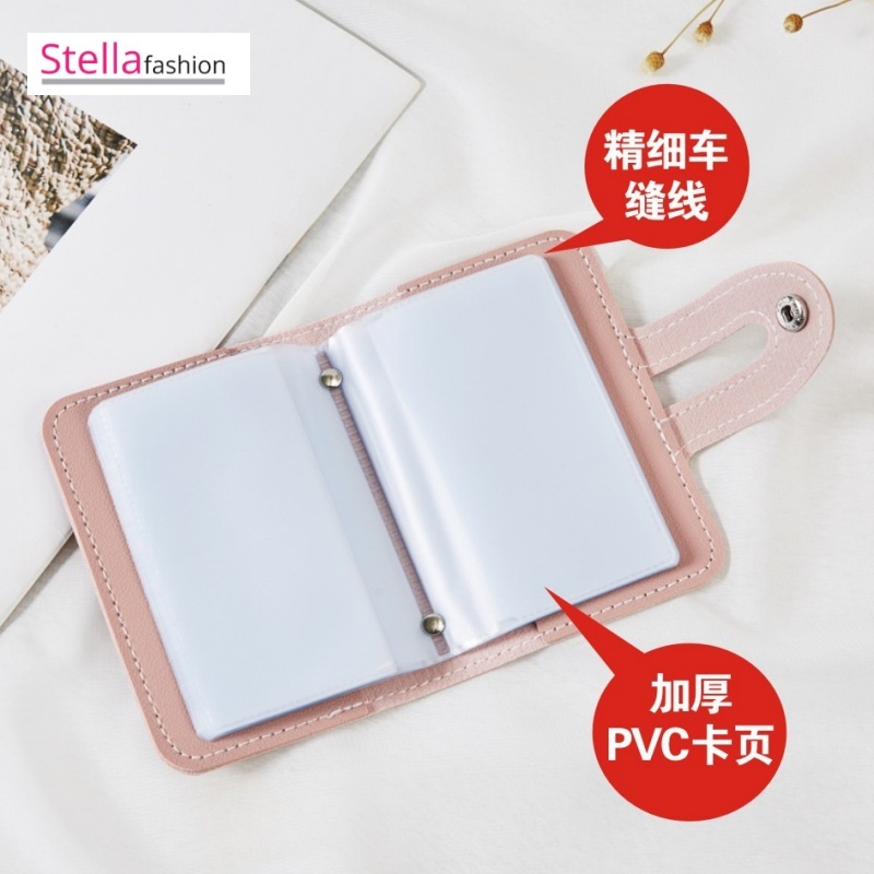 Stella Fashion Large-Capacity Card Holder, Leather Card Holder , Multi-Card Slot Card Holder [Ready Stock]