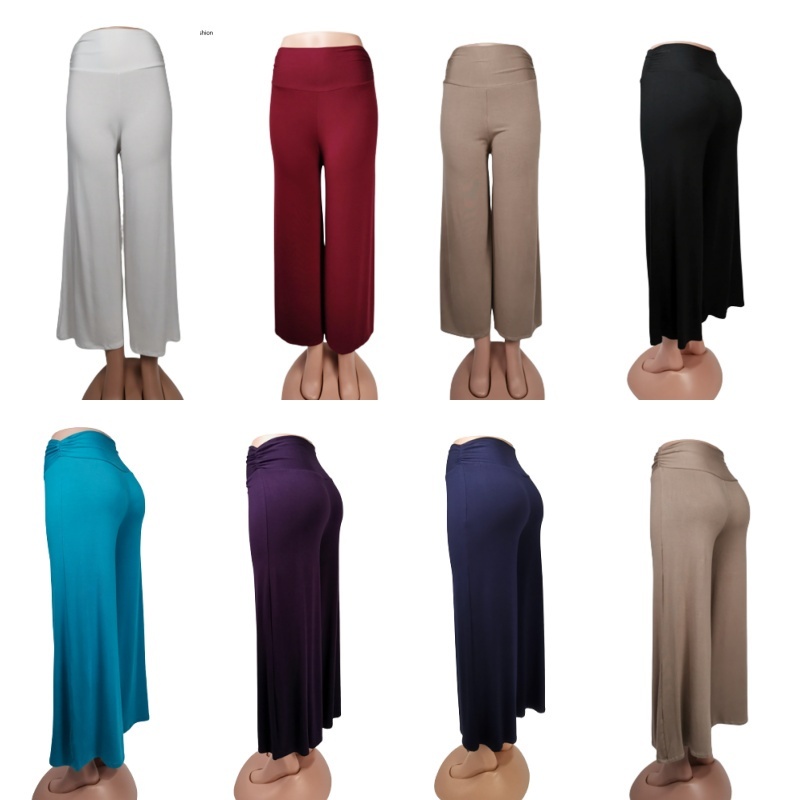 Stella Fashion Ready Stock  Long Pants Muslimah Wear Ladies Long Pant Skirt  Palazzo Pants Plus Size