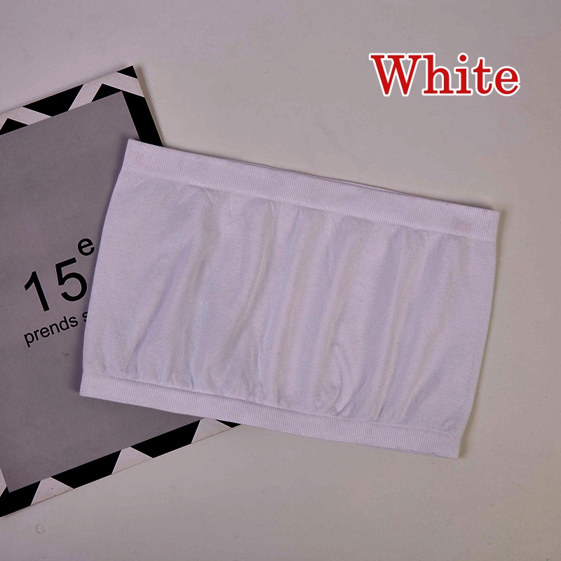 Stella Fashion High elastic seamless chest wrap 1-piece tube top One-piece seamless breathable base anti-glare tube top