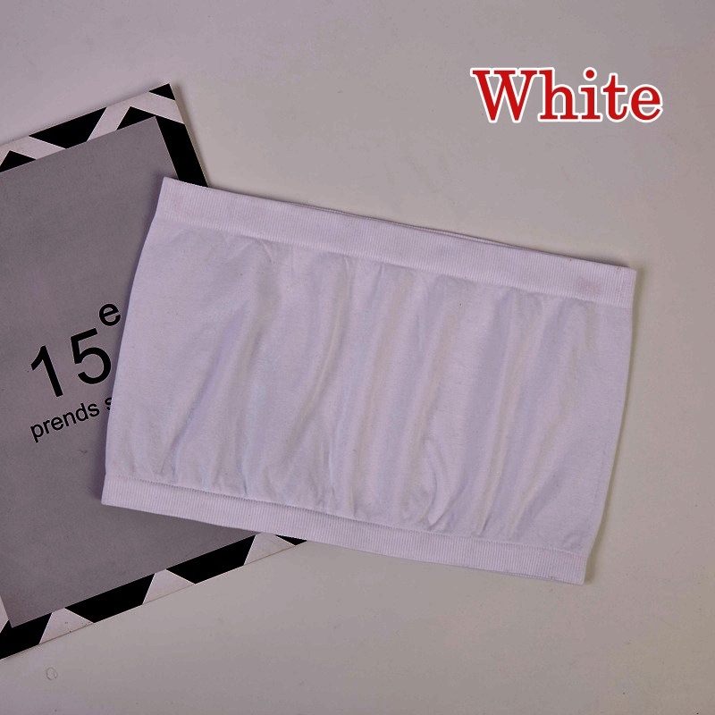 Stella Fashion High elastic seamless chest wrap 1-piece tube top One-piece seamless breathable base anti-glare tube top