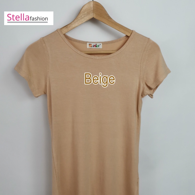 Stella Fashion Women Plus Size Short Sleeved Modal Bamboo fiber T-Shirt Round Neck Slim Casual Solid Color T-shirt