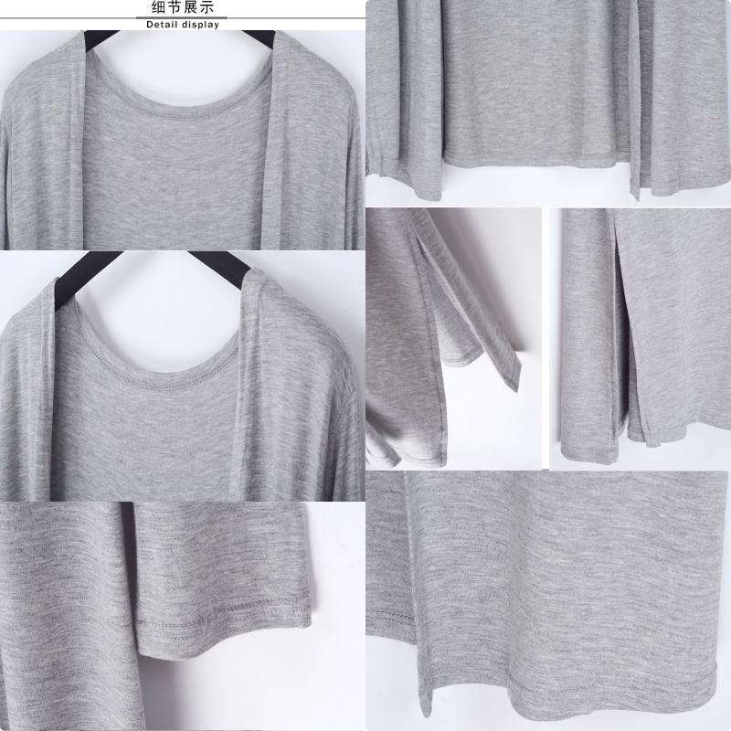 Stella Fashion Women's Modal Long Sleeve long Cardigan Sun Protection  Muslimah Casual Cardigan 莫代尔薄款开衫长袖防晒衣女外套长款外搭防晒衫-Stella's Fashion