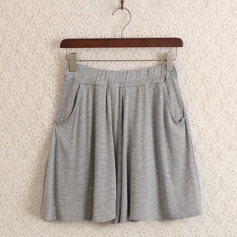 Stella Fashion Summer Shorts Large Size Wide Leg Pants New Casual Hot Pants Loose Thin Beach Short Pants 2 Side Pocket-Stella's Fashion