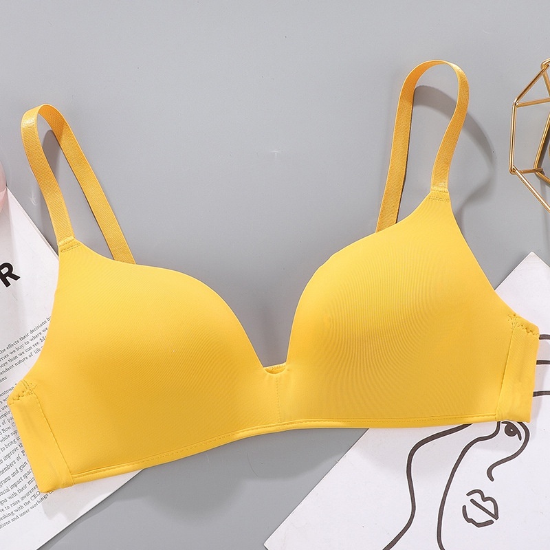 [Stella fashion]Japanese Sexy bra Thin Mould Cup up bra breathable comfortable Women Bra Student Plus size Nylon