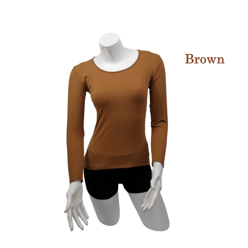 Stella Fashion Long Sleeve Shirt Thin Muslimah Inner Wear round neck b