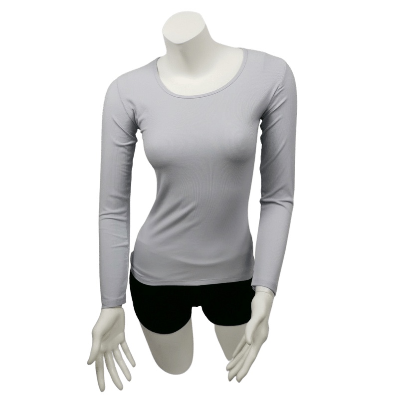 Stella Fashion  Long Sleeve Shirt Thin Muslimah Inner Wear round neck bottoming shirt long sleeved t-shirt