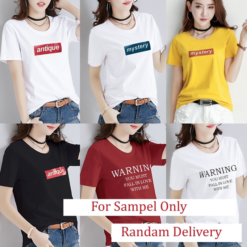 Stella Fashion Korean Version Summer Women's Short-Sleeved T-shirt Round Neck Cheap Short-Sleeved T-shirt