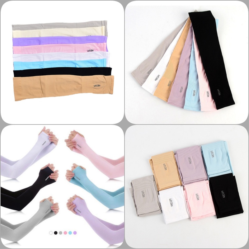UV Protection outdoor sleeves hand covers driving sport ice silk sleeve cooling arm long sleeves sun block cover-Stella's Fashion