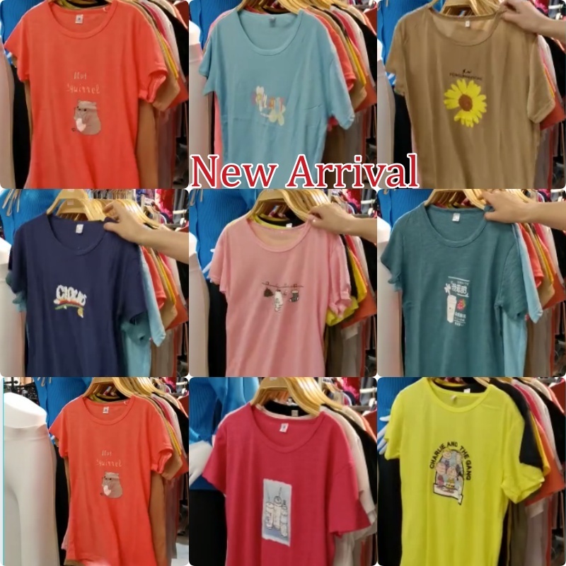Stella Fashion Korean Version Summer Women's Short-Sleeved T-shirt Round Neck Cheap Short-Sleeved T-shirt-Stella's Fashion