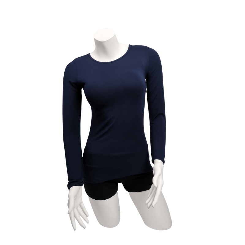 Stella Fashion  Long Sleeve Shirt Thin Muslimah Inner Wear round neck bottoming shirt long sleeved t-shirt