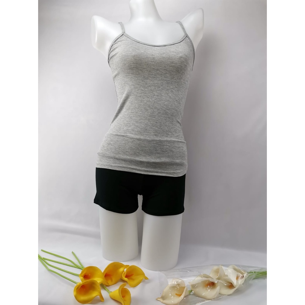 Stella Fashion Women's Tank Tops Camisole MODAL Stretchable Round Neck Singlet 女式背心吊带背心 kamisol rompi wanita-Stella's Fashion