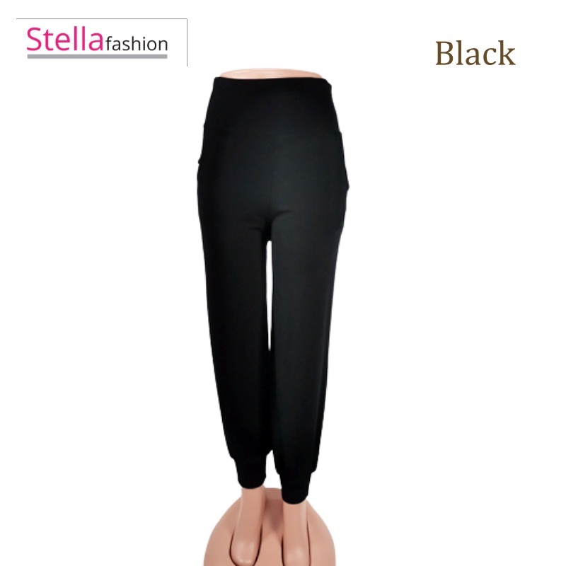 [Stella Fashion]  Ladies Long Alibaba Pant  Plus Size Muslimah Pants High Waist Pants MODAL Bamboo Fibre-Stella's Fashion