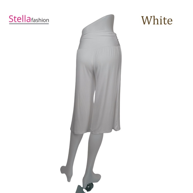 [Stella Fashion] Lady Pant Skirt Palazzo Cooling Soft and Comfortable Elastic, Bamboo Fibre Muslimah Pants Plus size-Stella's Fashion