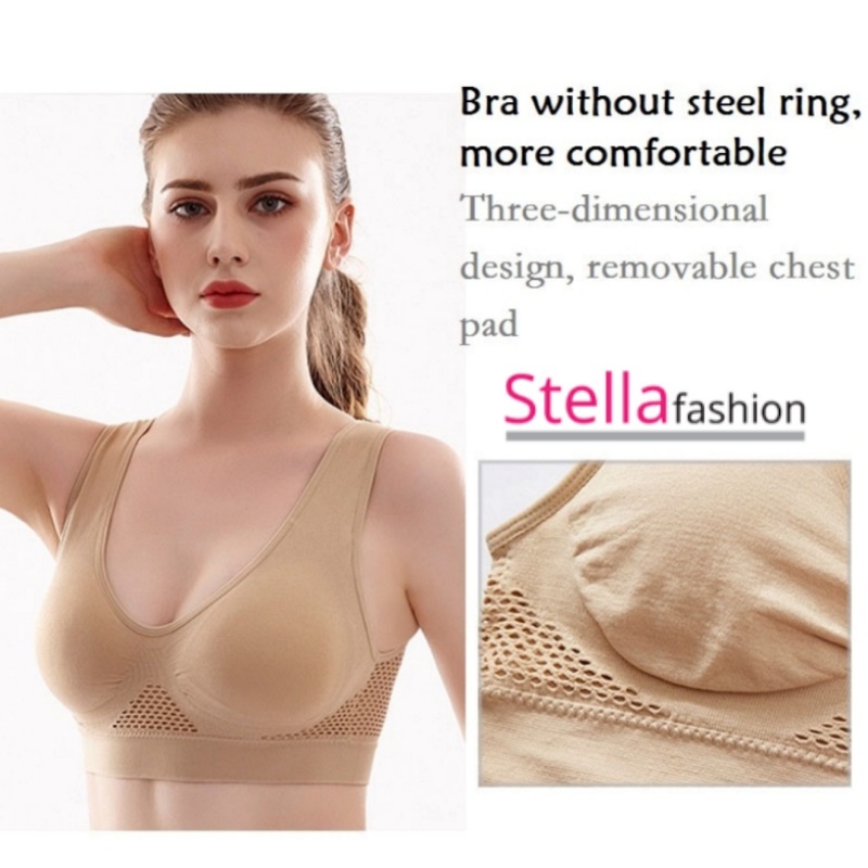 Women Plus Size Bralette lady seamless sports bra Yoga suits Yoga bra running sport bra size besar bra perempuan-Stella's Fashion