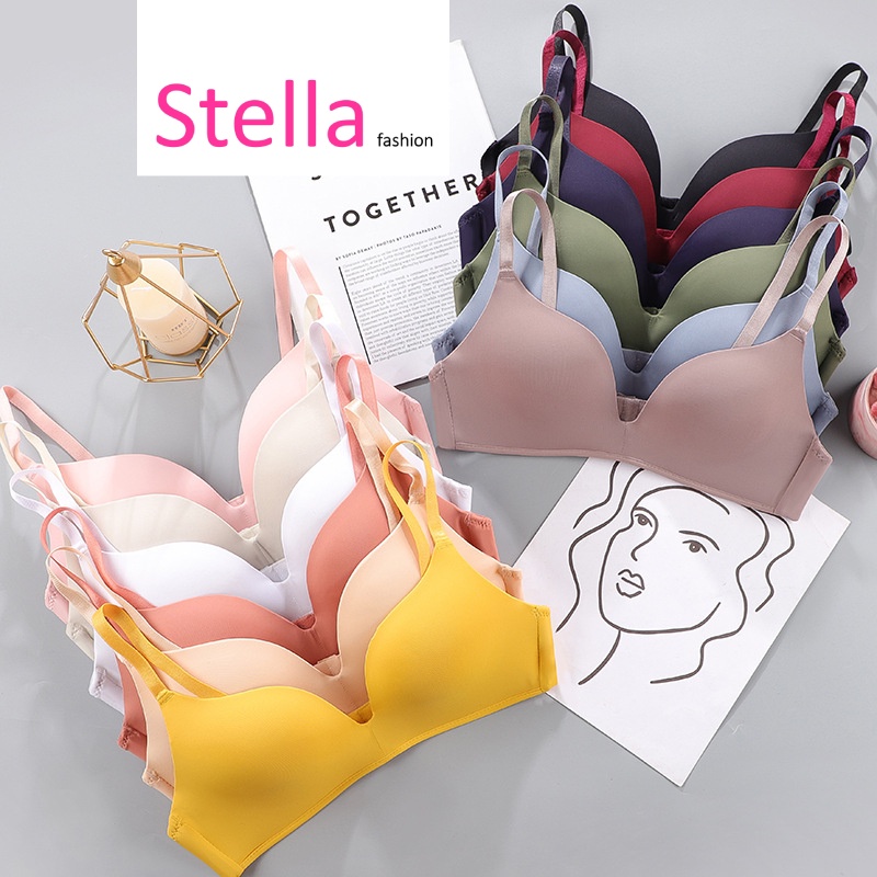 Stella fashion]Japanese Sexy bra Thin Mould Cup up bra breathable com