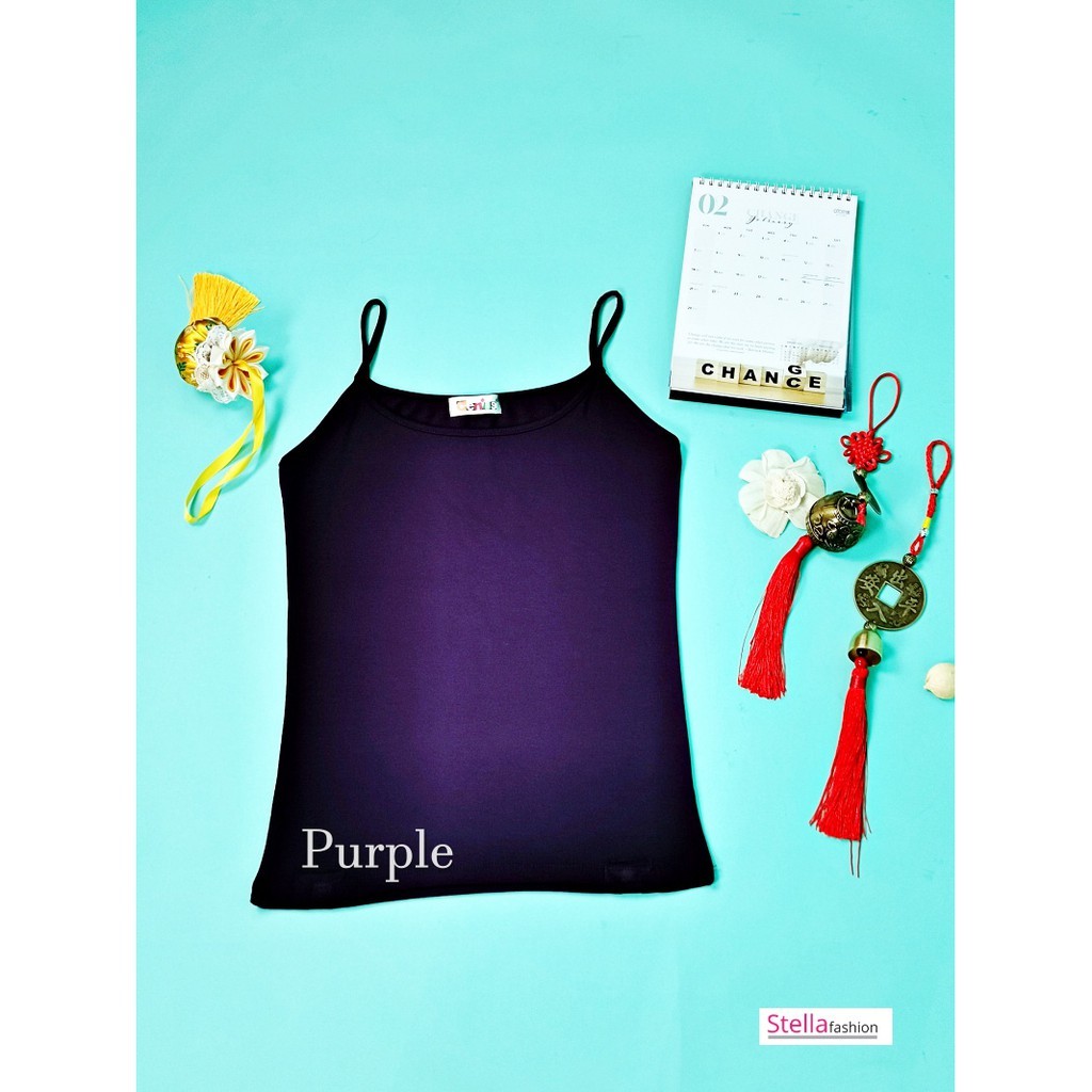 [STELLA FASHION]  U-Back Spaghetti Strape Tank Tops  Korea  MODAL + Spandex  Women Plus size Camisoles  M -XL Tanks Tops