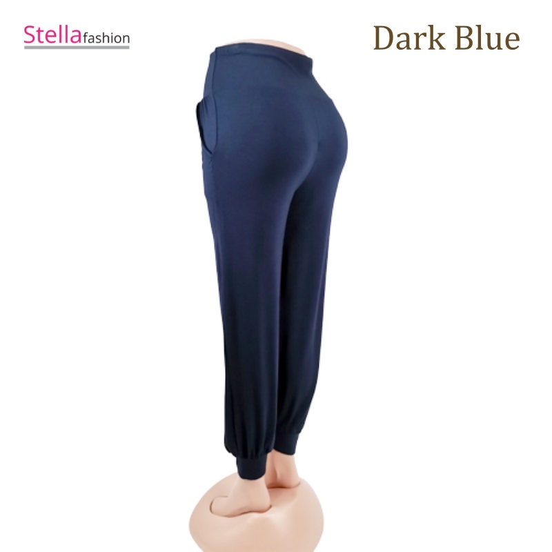 [Stella Fashion]  Ladies Long Alibaba Pant  Plus Size Muslimah Pants High Waist Pants MODAL Bamboo Fibre-Stella's Fashion