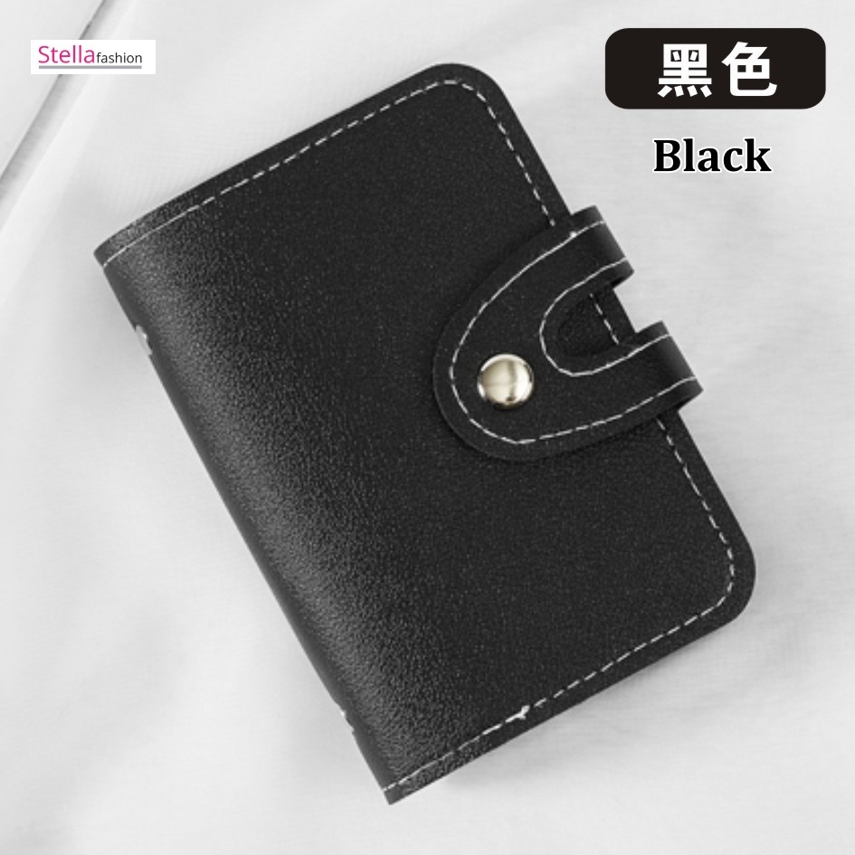 Stella Fashion Large-Capacity Card Holder, Leather Card Holder , Multi-Card Slot Card Holder [Ready Stock]