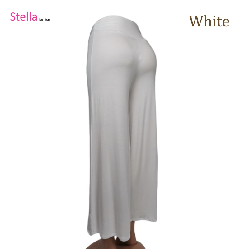 Stella Fashion Ready Stock  Long Pants Muslimah Wear Ladies Long Pant Skirt  Palazzo Pants Plus Size